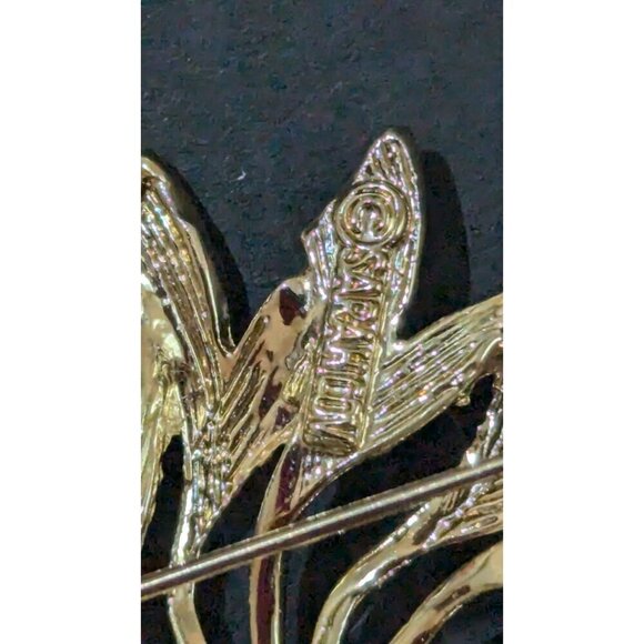 Vintage Sarah Coventry Gold-Tone Sunburst Brooch Pin flower - Picture 6 of 6